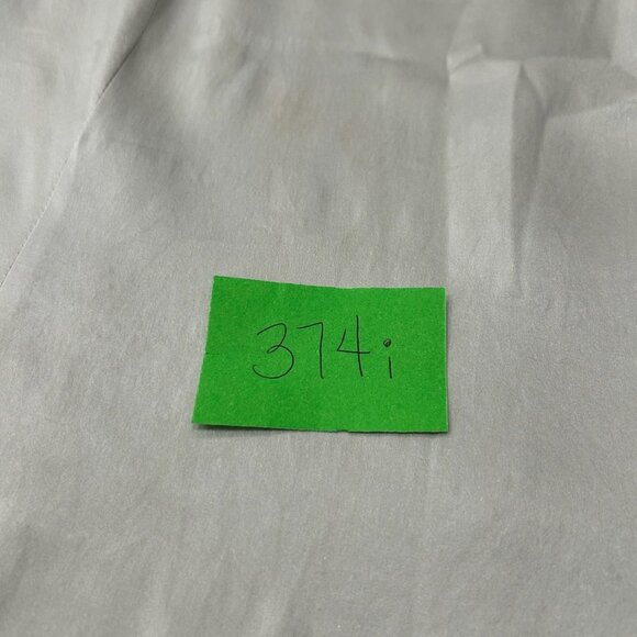 Satin Cropped Short Sleeve Size S Blouse Side Zip Cream Top Elegant Minimalist - Picture 7 of 8